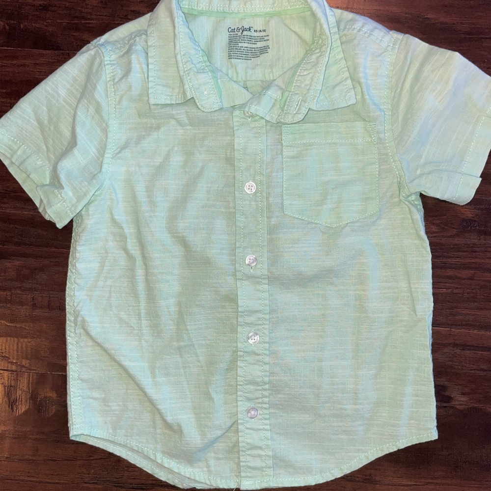 Carter's Light Green Kids Shirt